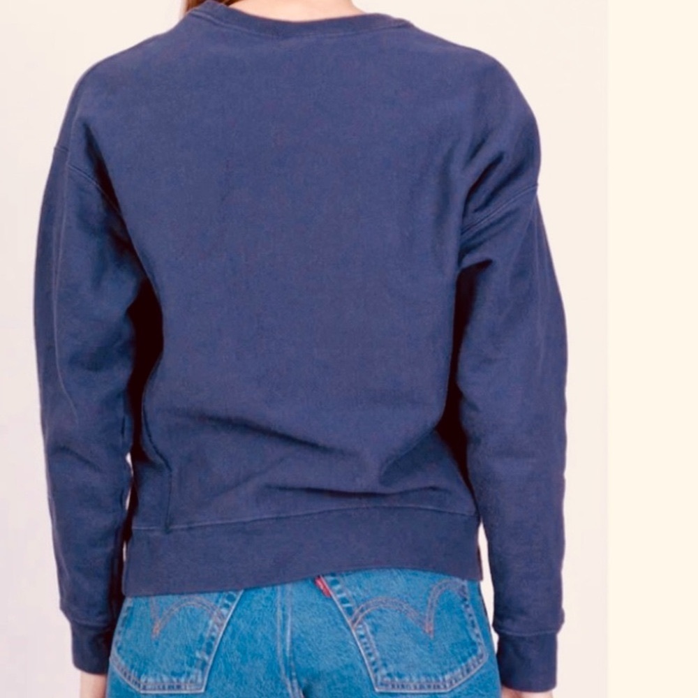 Vintage Y2K Champion Crew Neck Reverse Weave Sweatshirt in Navy Size Small - Picture 3 of 6